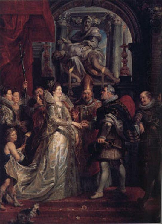 Peter Paul Rubens The Wedding by Proxy of Marie de'Medici to King Henry IV (MK01) china oil painting image